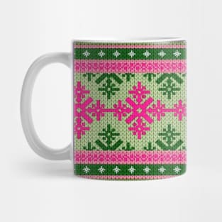 Christmas Sweater Knitted Pattern Mug